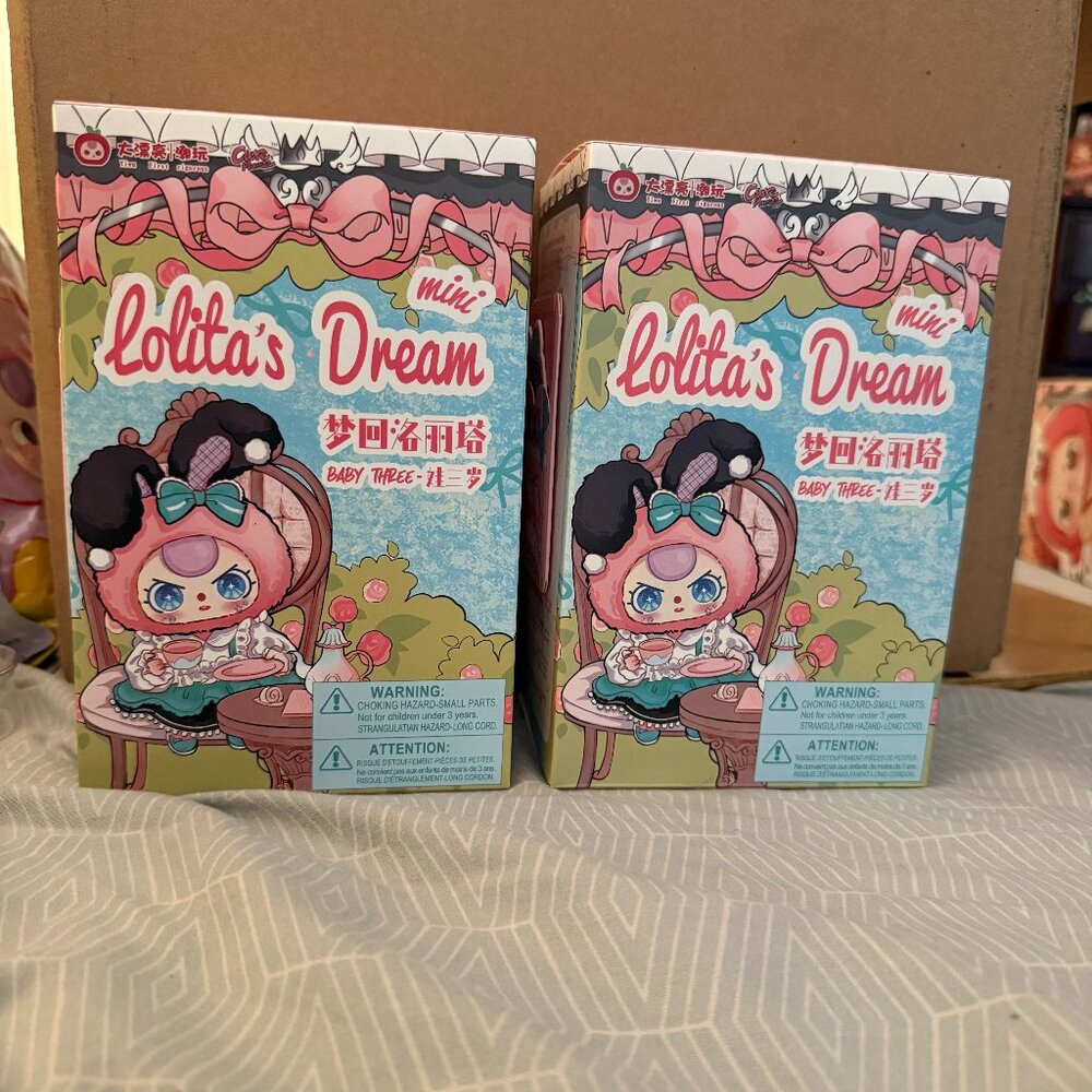 LOT OF TWO BABY THREE LOLITAS DREAM BAG CHARMS